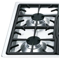 Smeg 90cm 5 Burner Gas Cooktop - Satin Stainless Steel - Wok Burner - Ultra-Low Profile - PGA95-4