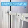 Perma Child Safety Gate Rotary Mounting Bolts 4 Pack Metal Plastic Safety - SuperSaverAU - view 2