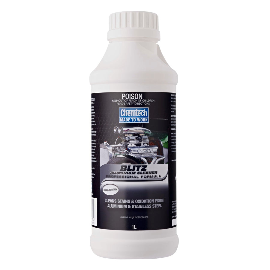 Chemtech Blitz Aluminium Cleaner 1L for Aluminium & Stainless Steel