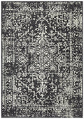 Rug Culture Evoke Large Power Loomed Rug 290x200cm - Charcoal Polypropylene - Jute Weft - EVO253CHAR290X200