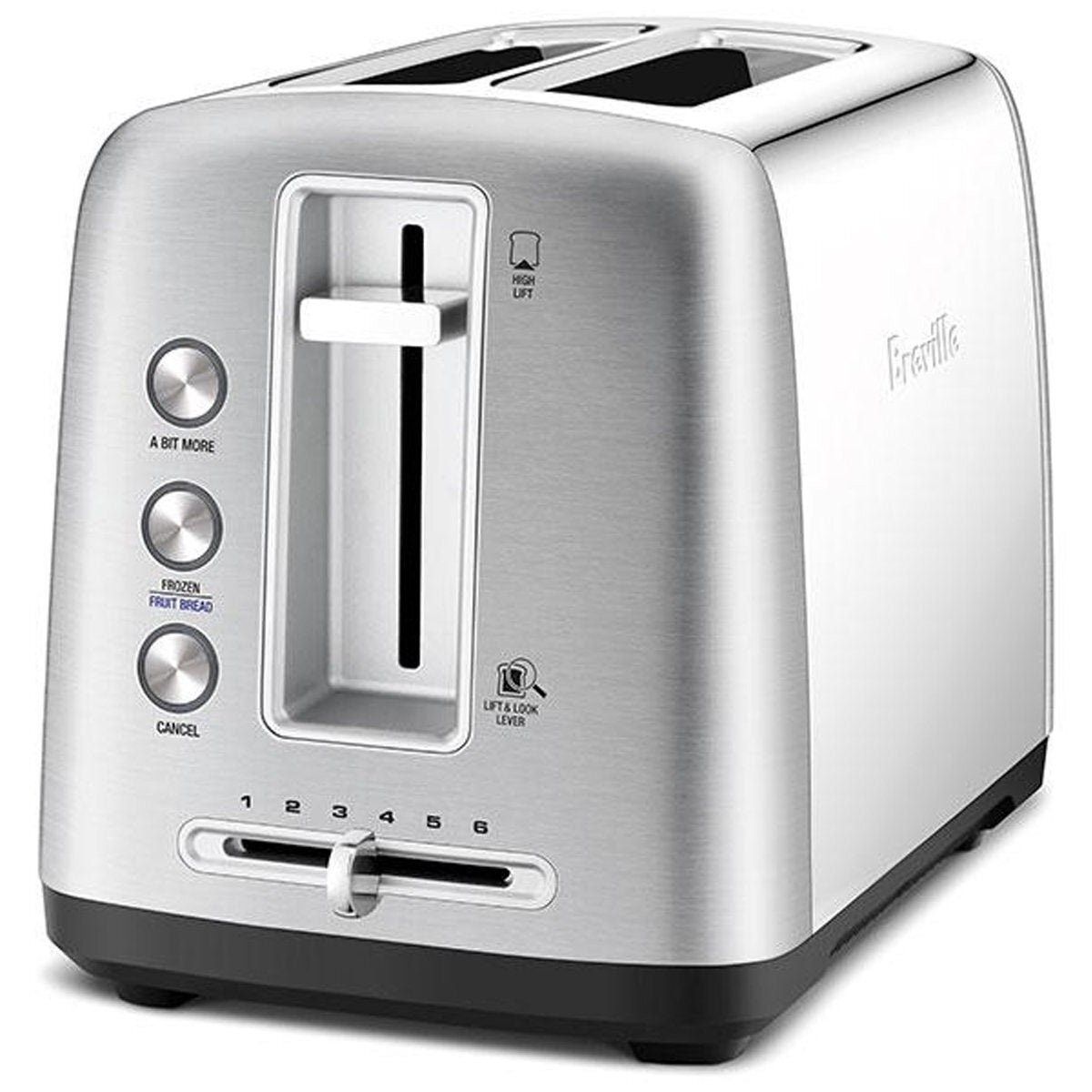 Breville the Toast Control 2 Slice Toaster - Brushed Stainless Steel, Six Browning Controls - LTA620BSS