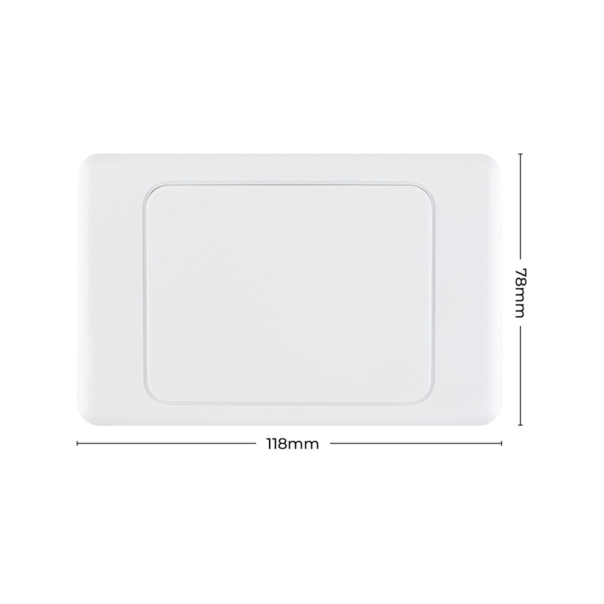 Deta Blank Wall Cover Plate - Polycarbonate - 118mm - Attractive Design - SuperSaverAU - view 4