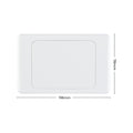 DETA Blank Wall Cover Plate - White Polycarbonate Standard Mounting
