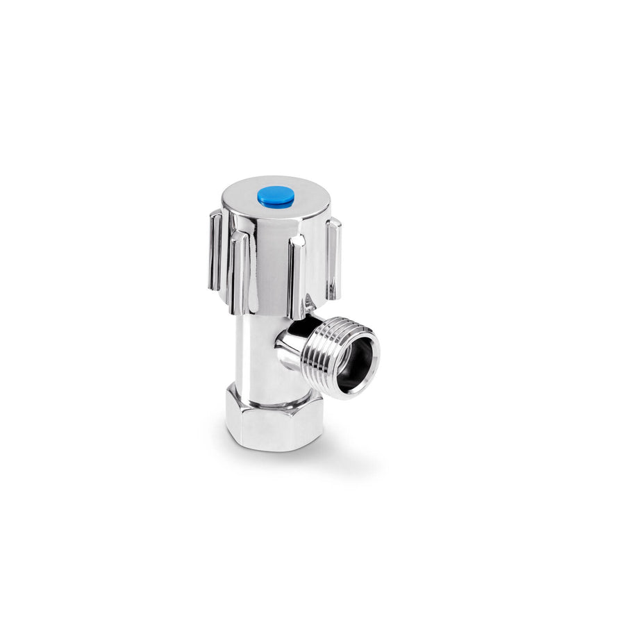 Brasshards Loose Nut Mini Cistern Tap 15mm Chrome Brass Lead Free