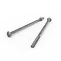 Zenith Cup Head Bolt - M12 x 300mm - Hot Dipped Galvanised - 12 Pack - SuperSaverAU - view 2