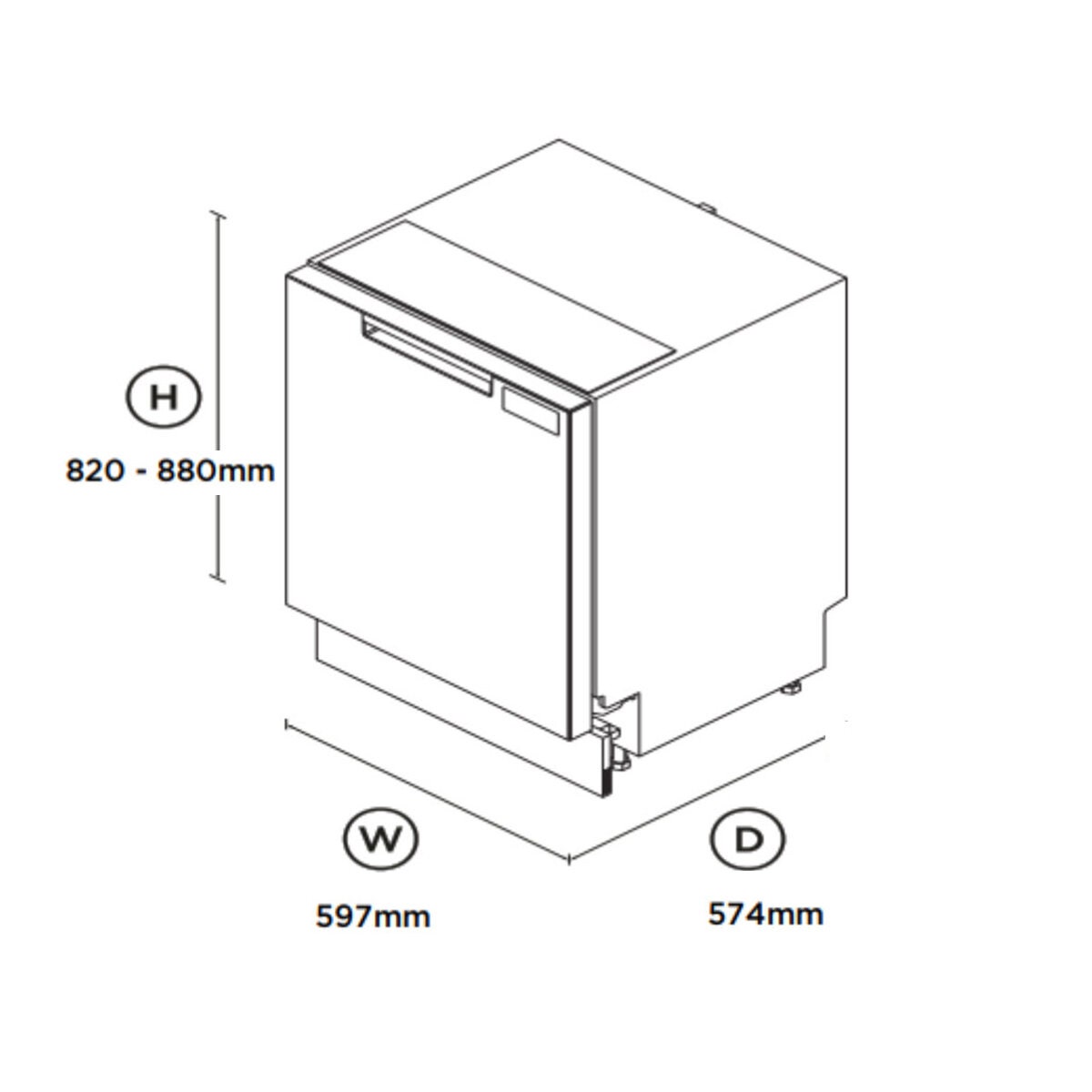 Fisher & Paykel Series 7 Built Under Dishwasher - 15 Place Settings, Black, Advanced Drying - DW60UN4B2