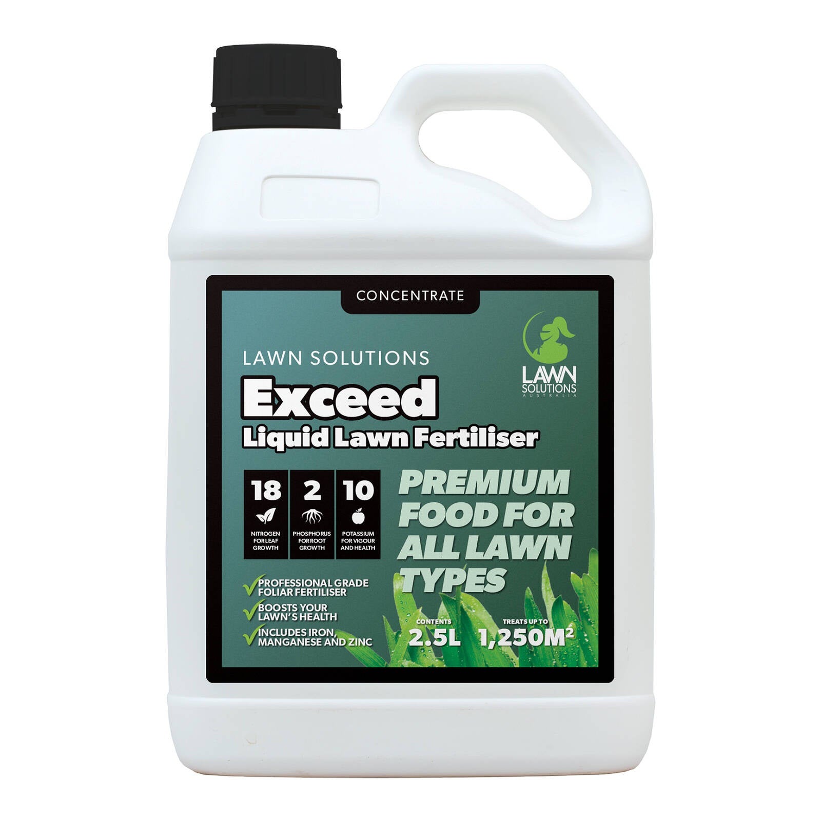 Lawn Solutions Australia Exceed Liquid Fertiliser Concentrate 2.5L