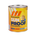 Taubmans 1L White Low Sheen Exterior Paint - UV Protection - Fast Drying - SuperSaverAU - view 1