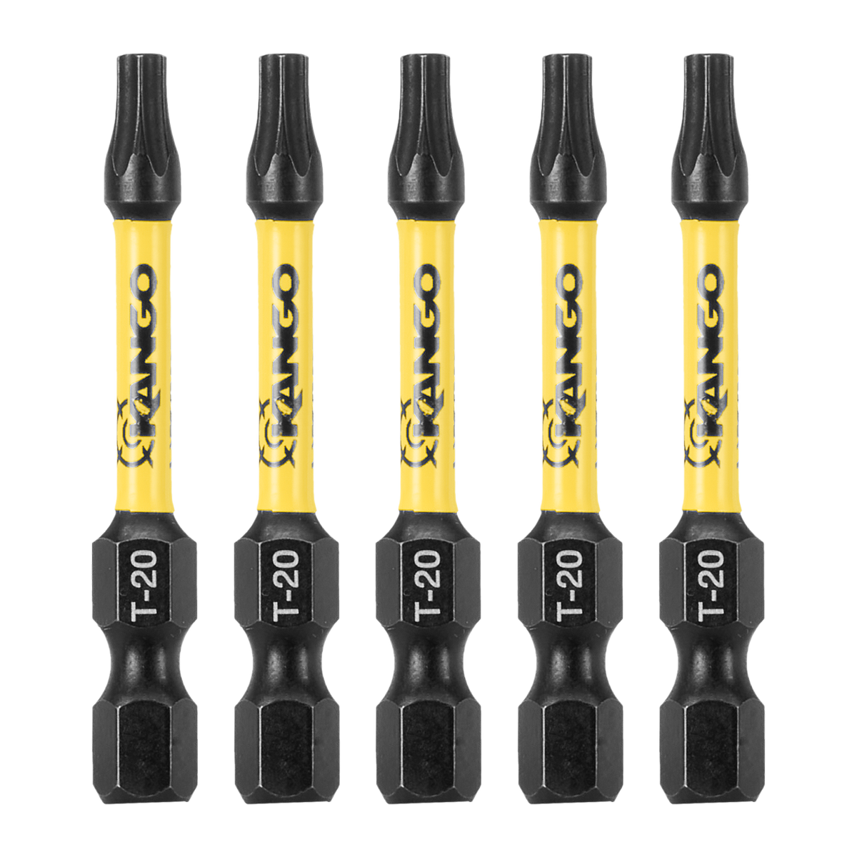 Kango 50mm TX20 HYPERTORQUE Impact Driver Bit 5 Pack - High Torque Absorption - SuperSaverAU - view 2