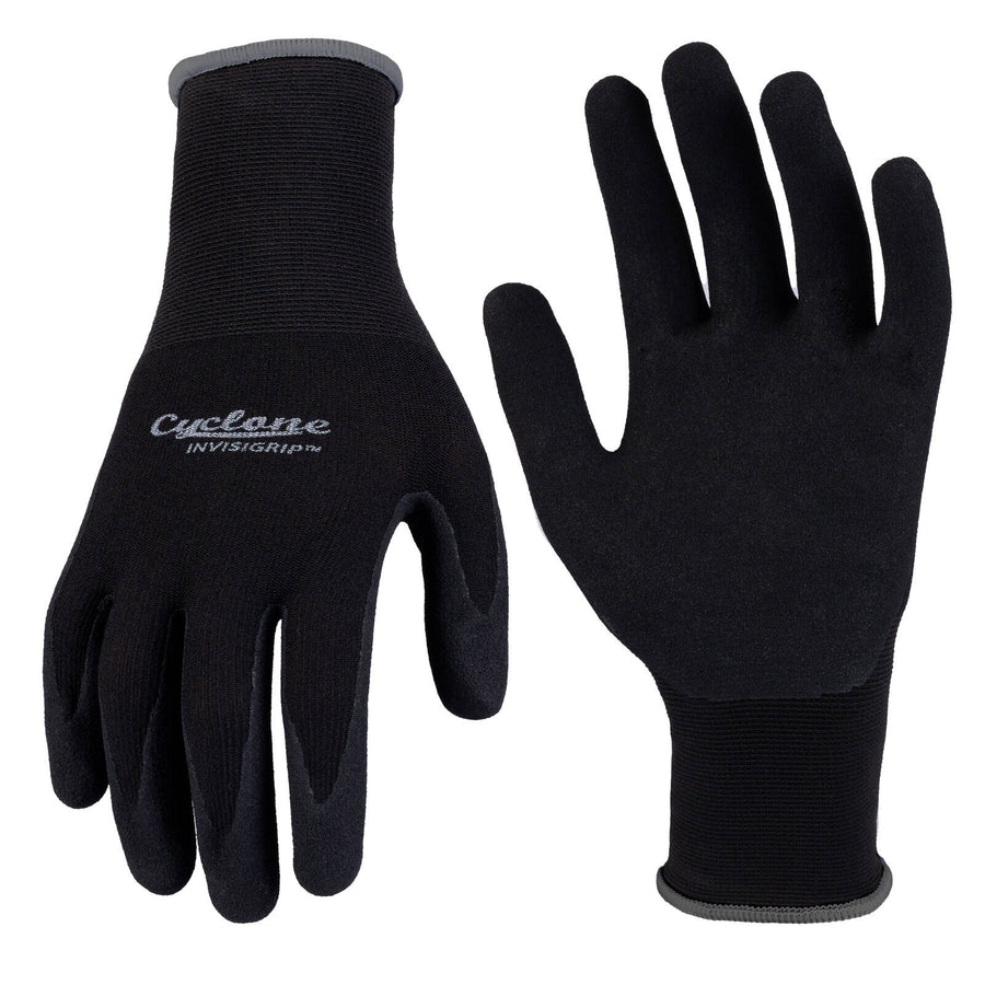 Cyclone Invisigrip Tough Gardening Gloves Large, Nylon, Water Resistant