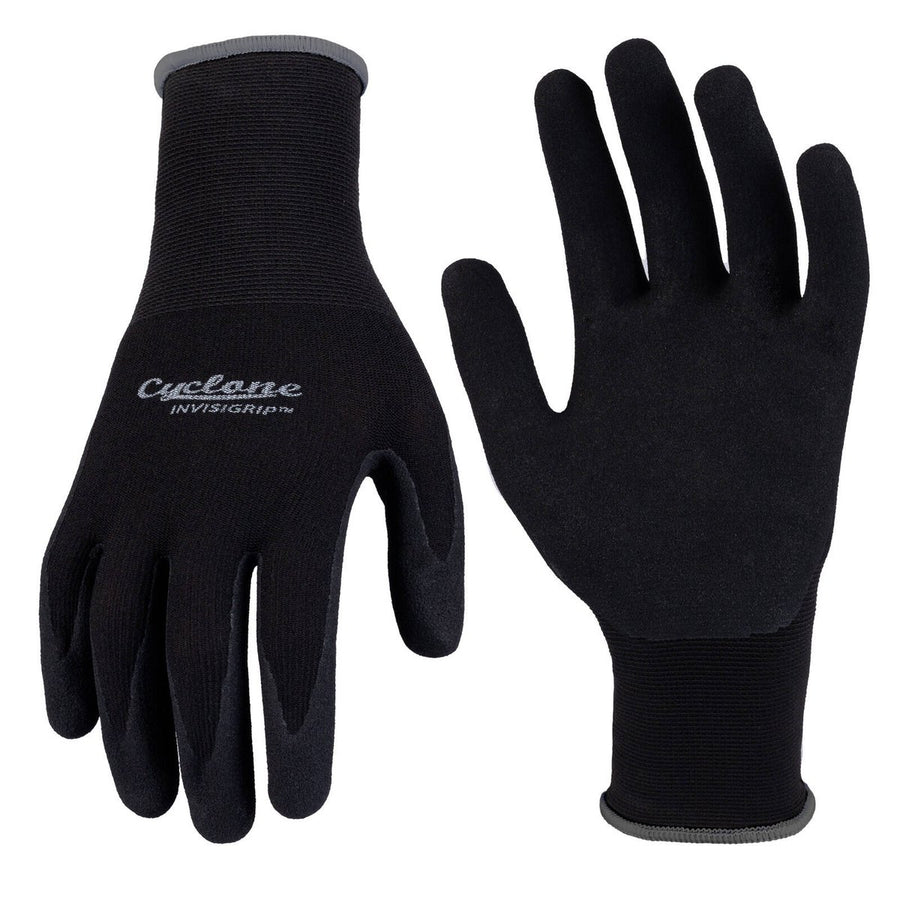 Cyclone Large Invisigrip Tough Gardening Gloves - Nitrile - Water Resistant - Anti-Slip Grip - 135mm x 315mm - SuperSaverAU - view 1