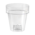 Eden 14cm Clear Round Orchid Planter - Polypropylene