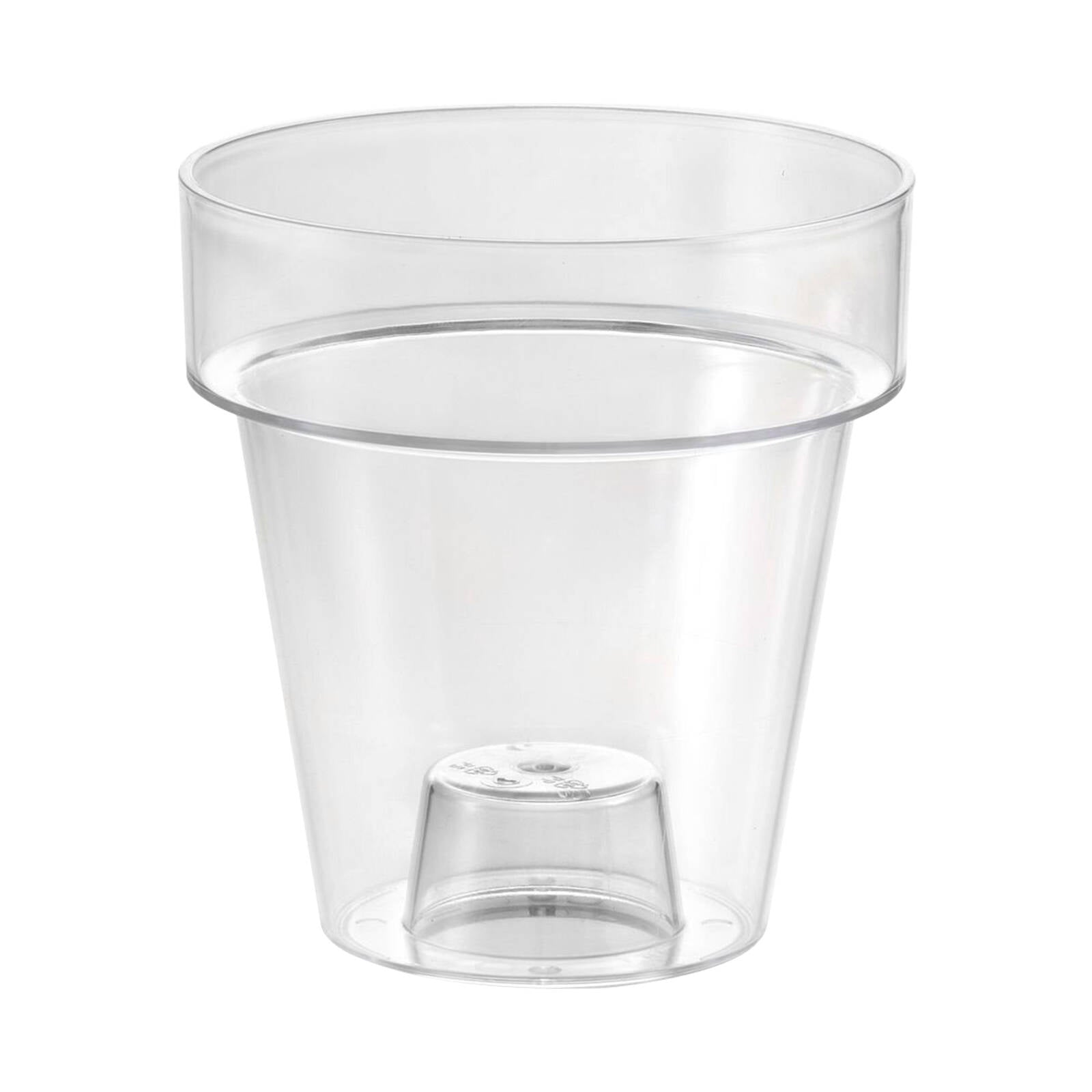 Eden 14cm Clear Round Orchid Planter - Polypropylene