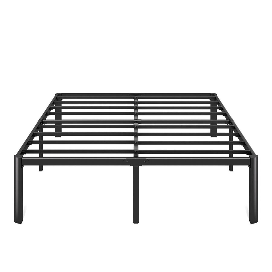 Zinus Double metal bed frame - black steel, steel slats, tool-free setup - AU-MPRC-16D