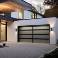 Brilliant Coolum Project Modern LED Twin Pack Wall Light Black 10W, Wall/Pillar/Post Mount, Outdoor 22586/06