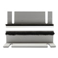 Cowdroy Adjustable Silver Aluminium Sliding Door Guide