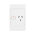 Deta Vertical Single Power Point - 250V 10A - Polycarbonate - Stylish Design - SuperSaverAU - view 1
