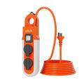 Click 2 Outlet Power Socket Light with Hanger - 2 x 10A - 5m Cord - IP55 Weatherproof - SuperSaverAU - view 1