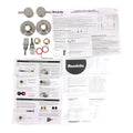 Mondella Brushed Nickel Resonance 1/4 Turn Pin Lever Wall Top Assembly - 1245mm x 76mm x 245mm - Ergonomic Water Control - SuperSaverAU - view 2