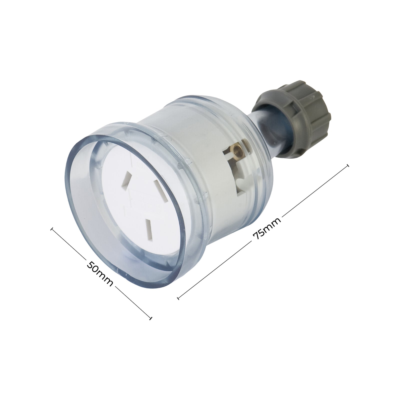 DETA 10A Clear Extension Socket 250V PVC 6334B