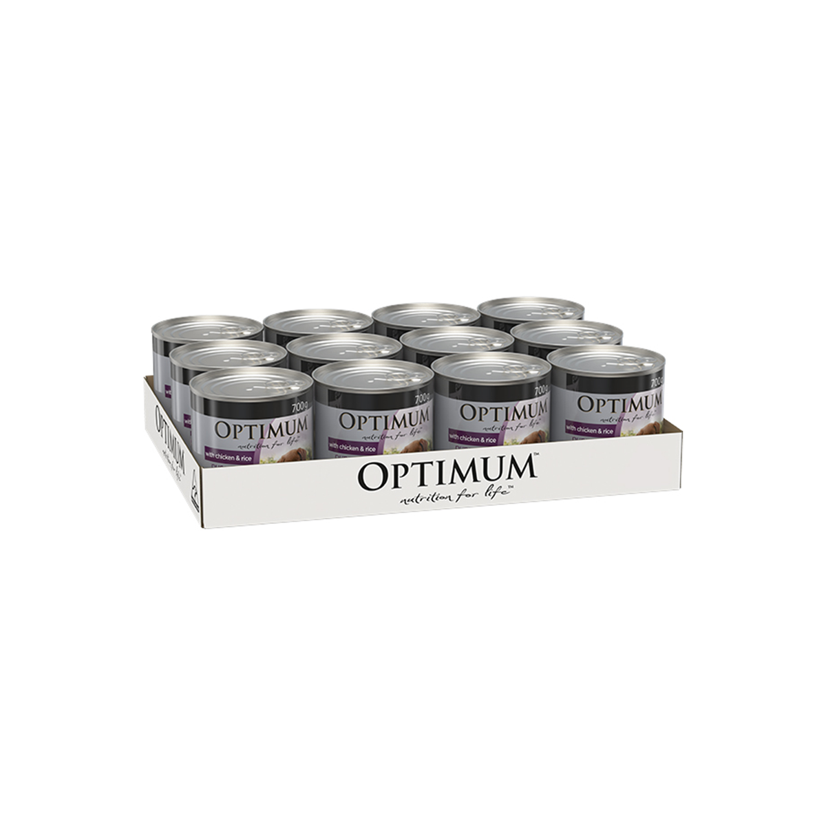 Optimum Puppy Wet Dog Food 700g - Chicken Rice - 12 Cans - DHA Support - SuperSaverAU - view 2