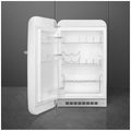 Smeg 50s Retro Style Happy 135L bar fridge - left hinge, white, 6 star energy rating - FAB10HLWH6