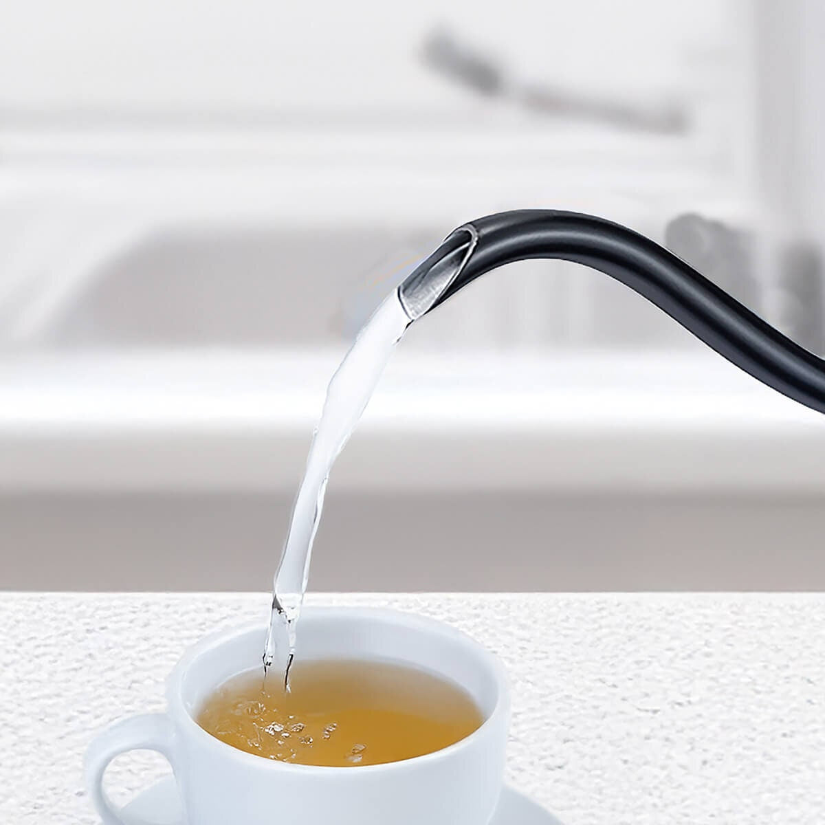 Westinghouse 0.8L Gooseneck Kettle - Variable Temperature 40°C to 100°C, Brew Stopwatch, Black - WHGKE01K