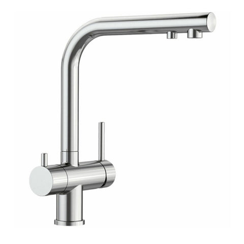 Blanco dual lever tap and filter pack - brushed chrome 3-in-1 mixer with water filter - FONTASBRKIT