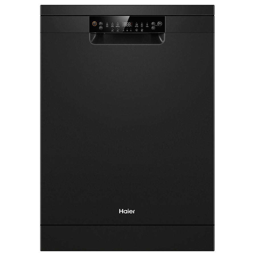 Haier 60cm Freestanding Dishwasher - 15 Place Settings - Black - Wi-Fi Control - ThermoDry - HDW15F2B1