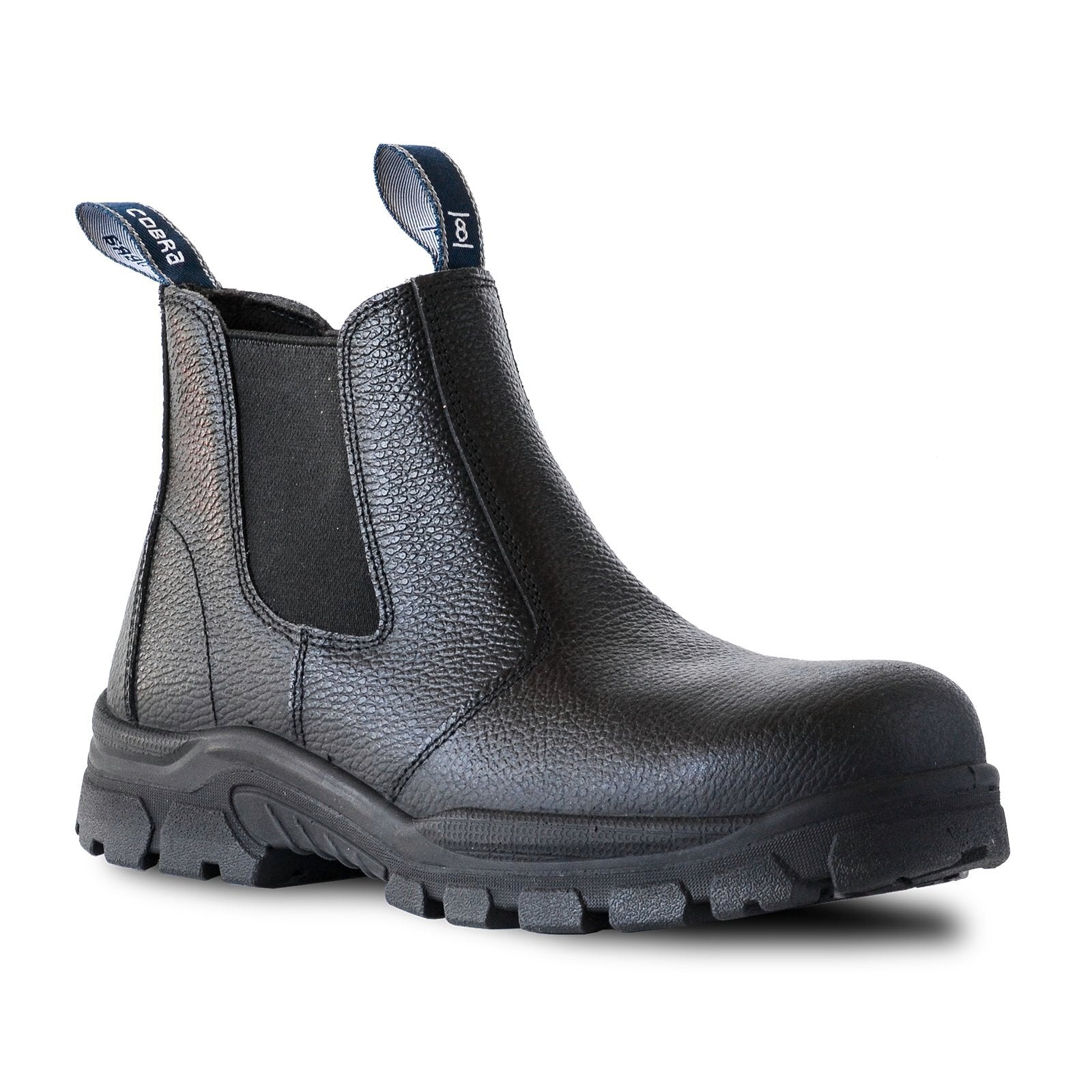 Bata Industrials Men's Black Cobra Leather Safety Boot UK Size 10 Steel Cap