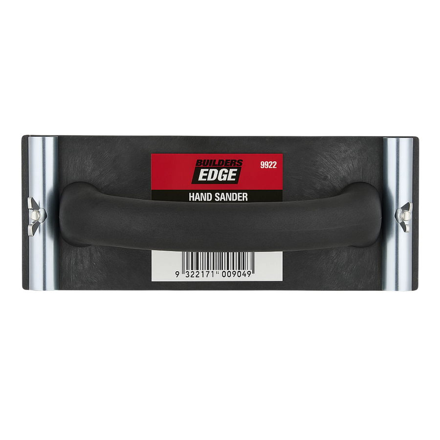 Builders Edge Plaster Hand Sander - 220 x 80mm - Plastic - Lightweight - SuperSaverAU - view 1