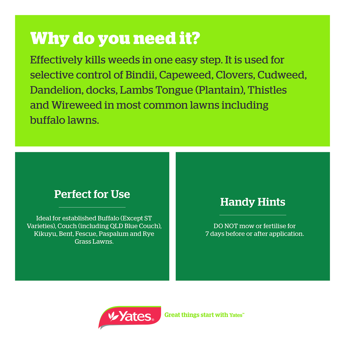Yates Buffalopro Hose on Lawn Weed Killer 4L - Liquid - 200m² Coverage - SuperSaverAU - view 2