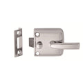 Lockwood 300 Series Satin Zinc Diecast Screen Door Latch - Lockable, Strike Included