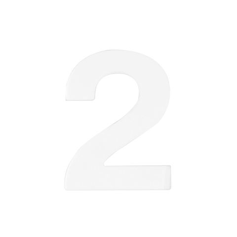 Sandleford Mode Self Adhesive Number 2 50mm White
