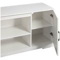 Zinus Bennett 147cm TV Cabinet - White - Fits TVs Up to 65 Inch - Three Adjustable Shelves - AU-UTOTV2-16W