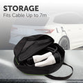 Arlec Portable Charger and Charging Cable Case, Black Fabric, Fits Cables up to 7m