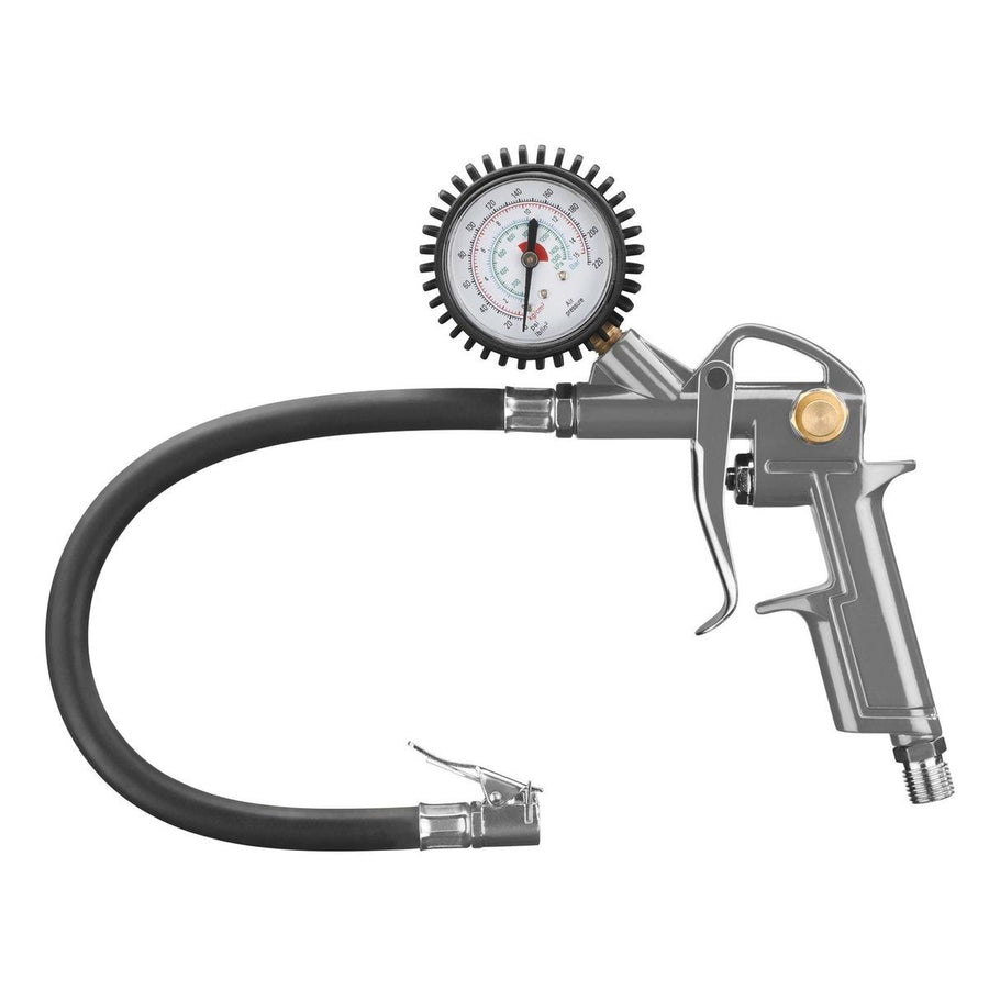 Ozito Pistol Grip Tyre Inflator - 330mm - Plastic - Ergonomic Handle - SuperSaverAU - view 1