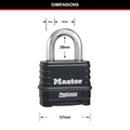 Master Lock Combination Padlock - 57mm - Zinc - Resettable - SuperSaverAU - view 5