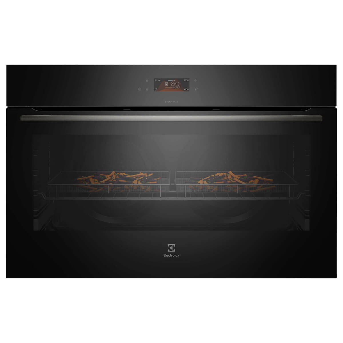 Electrolux 90cm Pyrolytic Built-In Oven - Dark Stainless Steel - SteamBake and AirFryPlus - EVEP9616DF