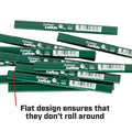 Crescent Lufkin Green Hard Carpenter's Pencil - 7mm Wood - Durable Marking - SuperSaverAU - view 5