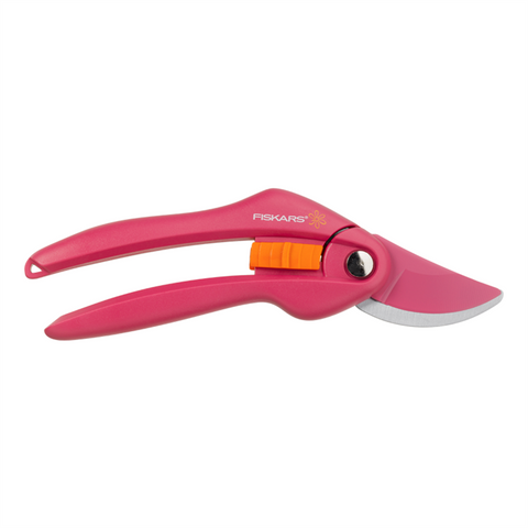 Fiskars Bypass Pruner Ruby - 22mm Carbon Steel Blades - Comfortable Grip - SuperSaverAU - view 1
