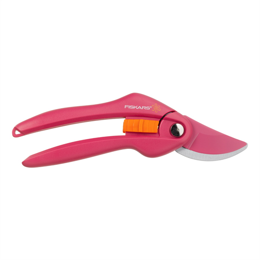 Fiskars Bypass Pruner Ruby - 22mm Carbon Steel Blades - Comfortable Grip - SuperSaverAU - view 1