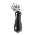 Lane 55mm Black Teardrop Knob - Traditional Zinc Ceramic Hardware - SuperSaverAU - view 1