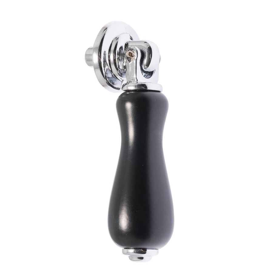 Lane 55mm Black Teardrop Knob - Traditional Zinc Ceramic Hardware - SuperSaverAU - view 1