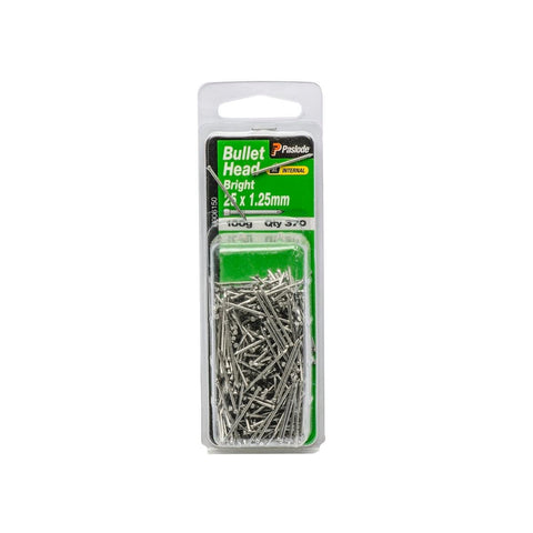 Paslode Bullet Head Nails 25mm Bright Steel 370 Pack General Purpose - SuperSaverAU - view 1