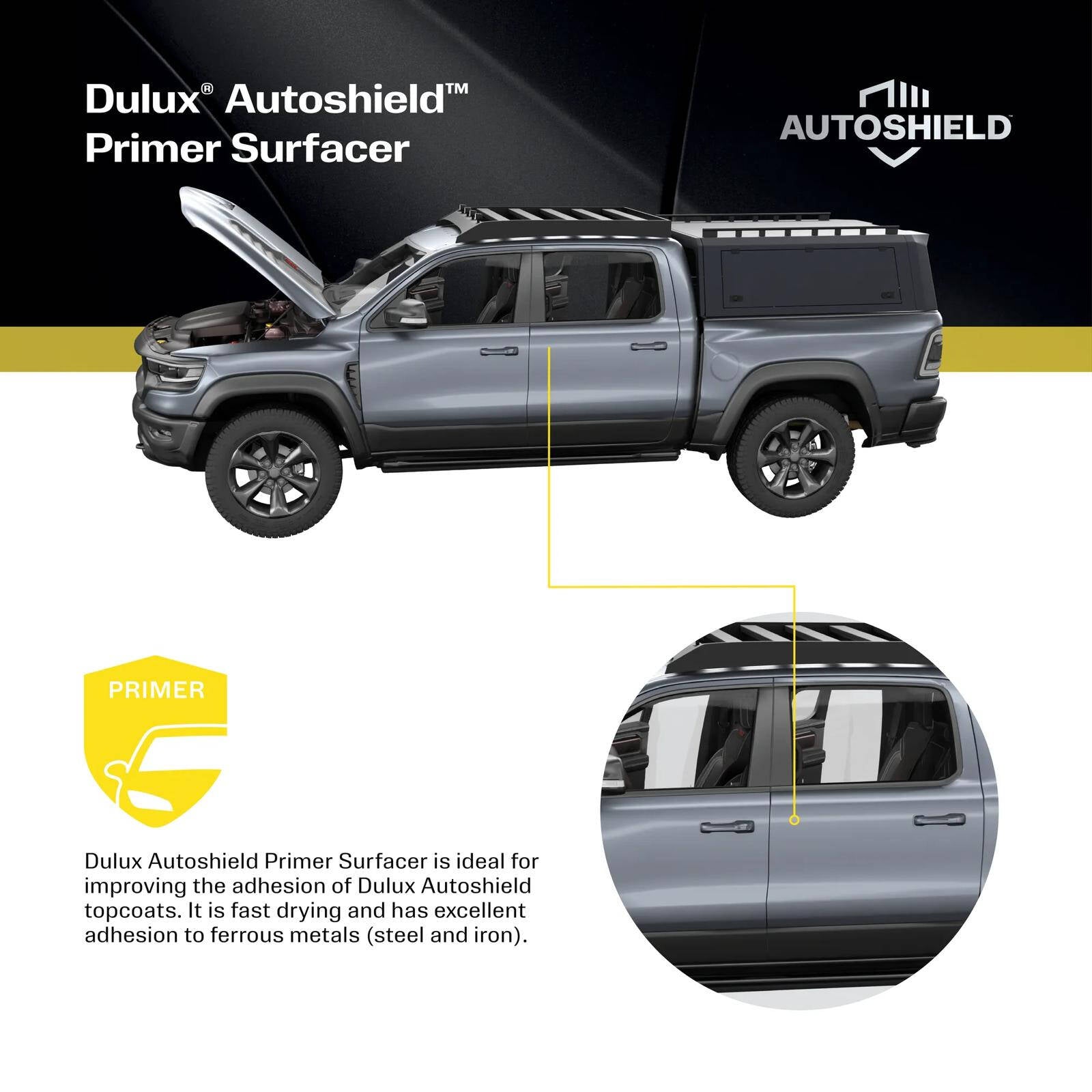 Dulux Autoshield 340g Grey Acrylic Primer Surfacer Spray Paint for Cars