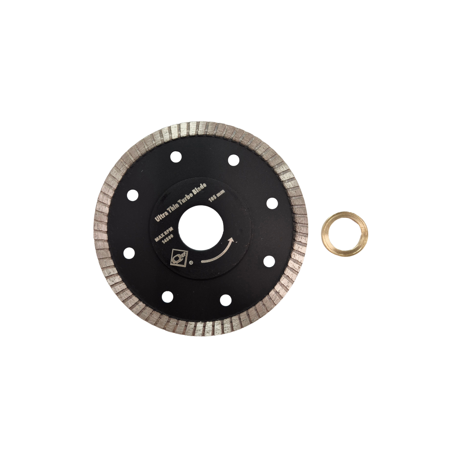 QEP 105mm Ultra Thin Turbo Diamond Tile Saw Blade - Fast Cutting