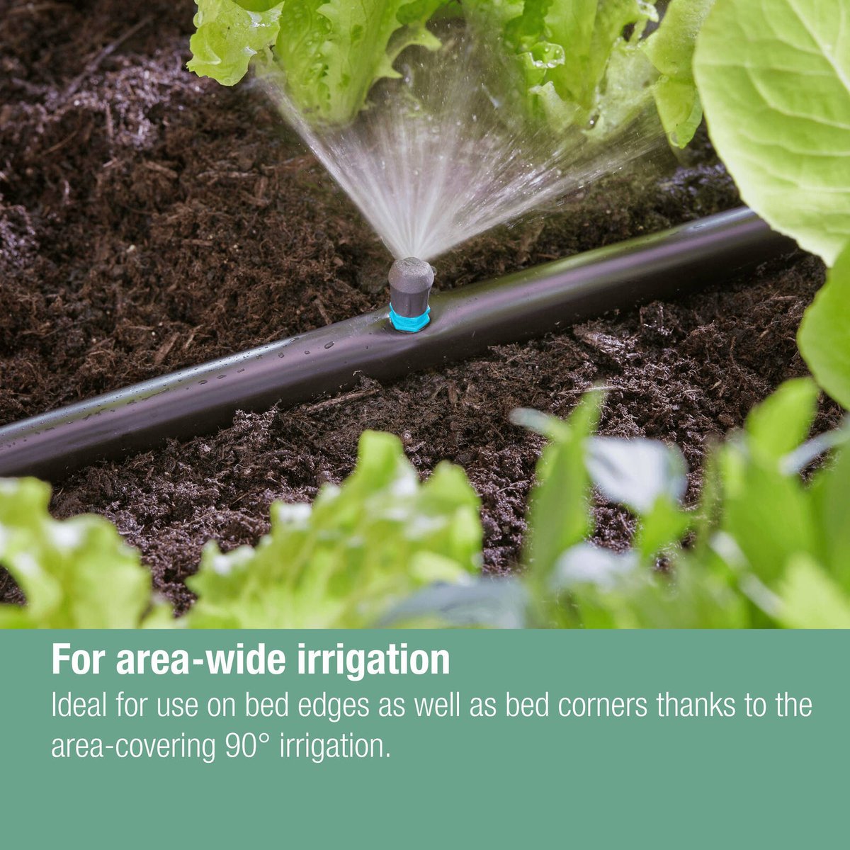 Gardena 90 Micro Irrigation Spray Nozzle 5 Pack - 2.75m Range - Black/Turquoise - SuperSaverAU - view 3