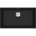 Franke Maris Single Bowl Sink with Extension Drainer - Flush or Undermount, Matte Black - MRG210-72MBFPC