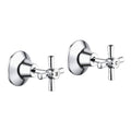 Estilo Chrome Jumper Valve Wall Top Assembly Set - 150mm x 245mm - Smooth Operation - SuperSaverAU - view 1